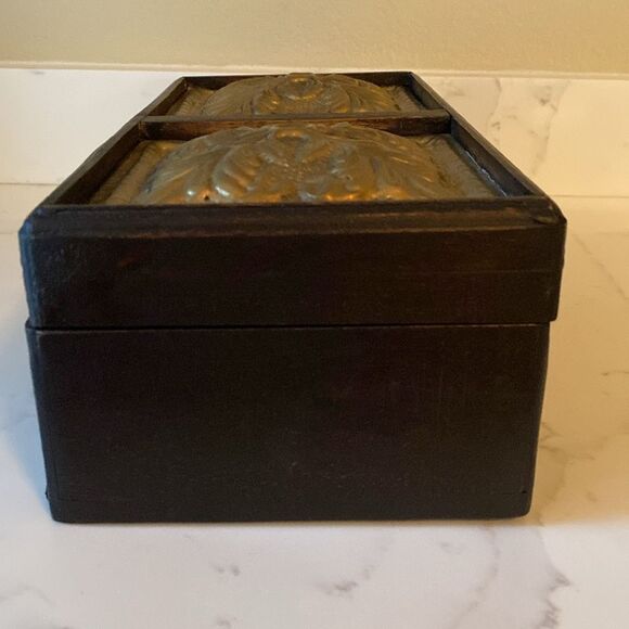Vintage Wooden Box with Brass accents - Picture 12 of 16